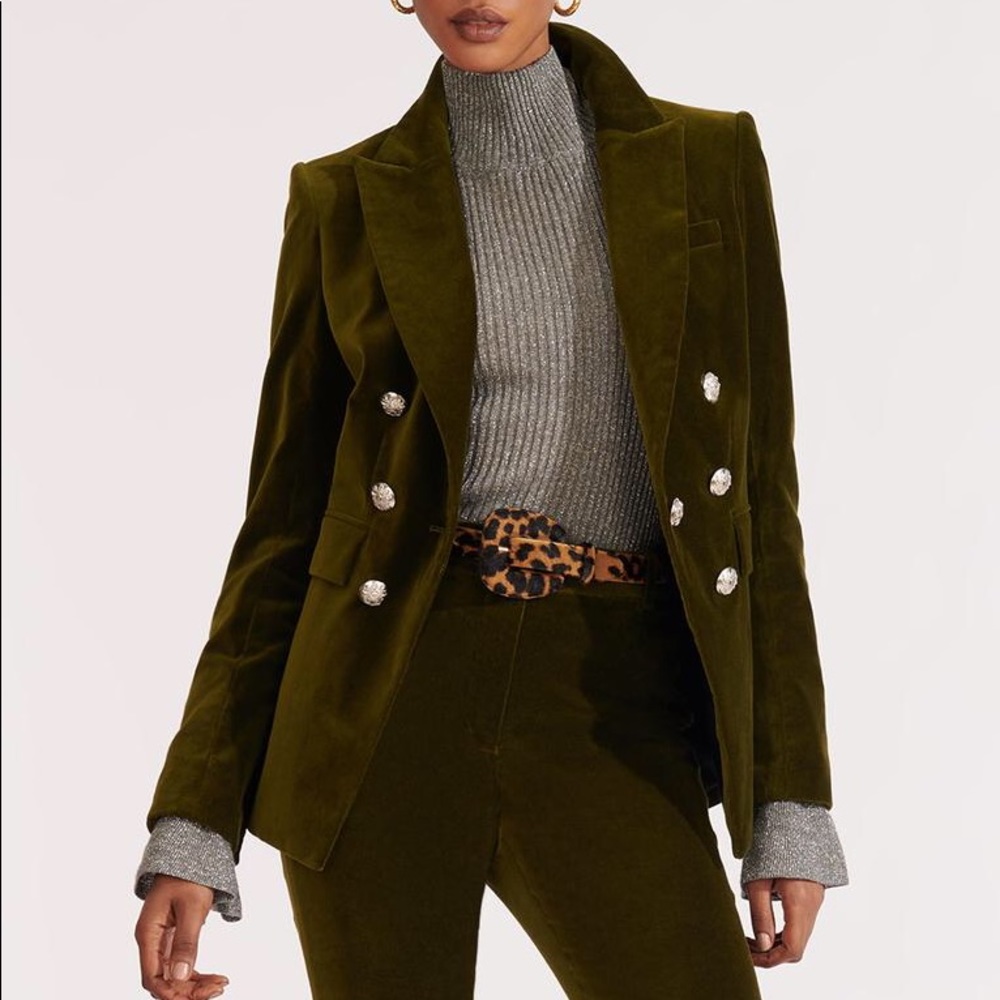 NWT Veronica Beard Lawrence Dickey Velvet Blazer